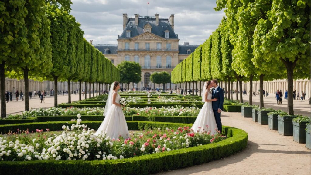 découvrez le charme intemporel du jardin des tuileries, un lieu emblématique pour une demande en mariage à paris. laissez-vous séduire par la beauté de ce jardin historique aux allées majestueuses, propice à la romance et à l'émerveillement.