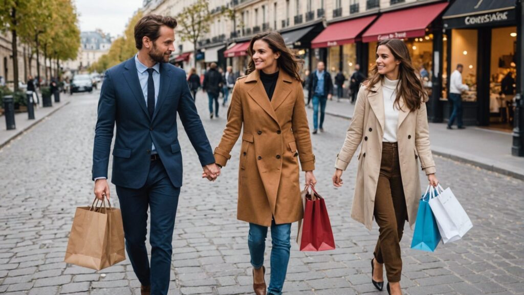 découvrez ce que ce couple a trouvé lors de leur journée shopping sur les avenues chics de paris. une histoire captivante vous attend !