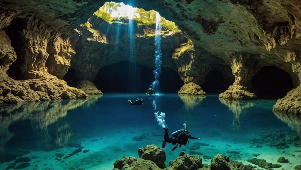 explorez les mystères enfouis dans les grottes sous-marines lors d'une plongée extrême et découvrez les secrets cachés au fond des océans !